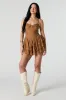 Lace Sweetheart Tiered Mini Dress sold by Urban Planet