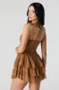 Lace Sweetheart Tiered Mini Dress sold by Urban Planet