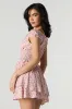 Combi-short volanté avec taille smockée sold by Urban Planet