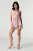 Combi-short volanté avec taille smockée sold by Urban Planet