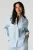 Haut boutonné texturé rayé sold by Urban Planet
