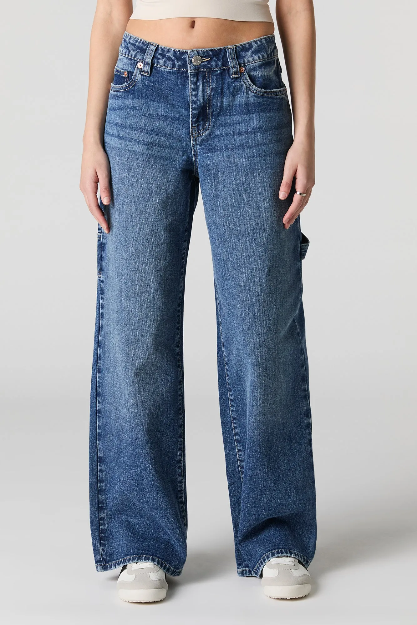 Low Rise Wide Leg Carpenter Jean sold by Urban Planet product image thumbnail 2