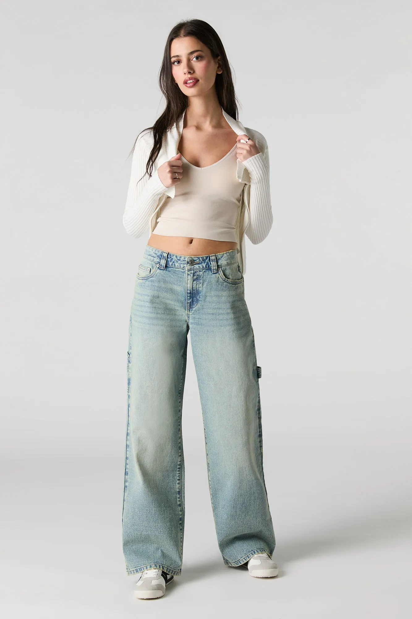 Low Rise Wide Leg Carpenter Jean sold by Urban Planet product image thumbnail 4