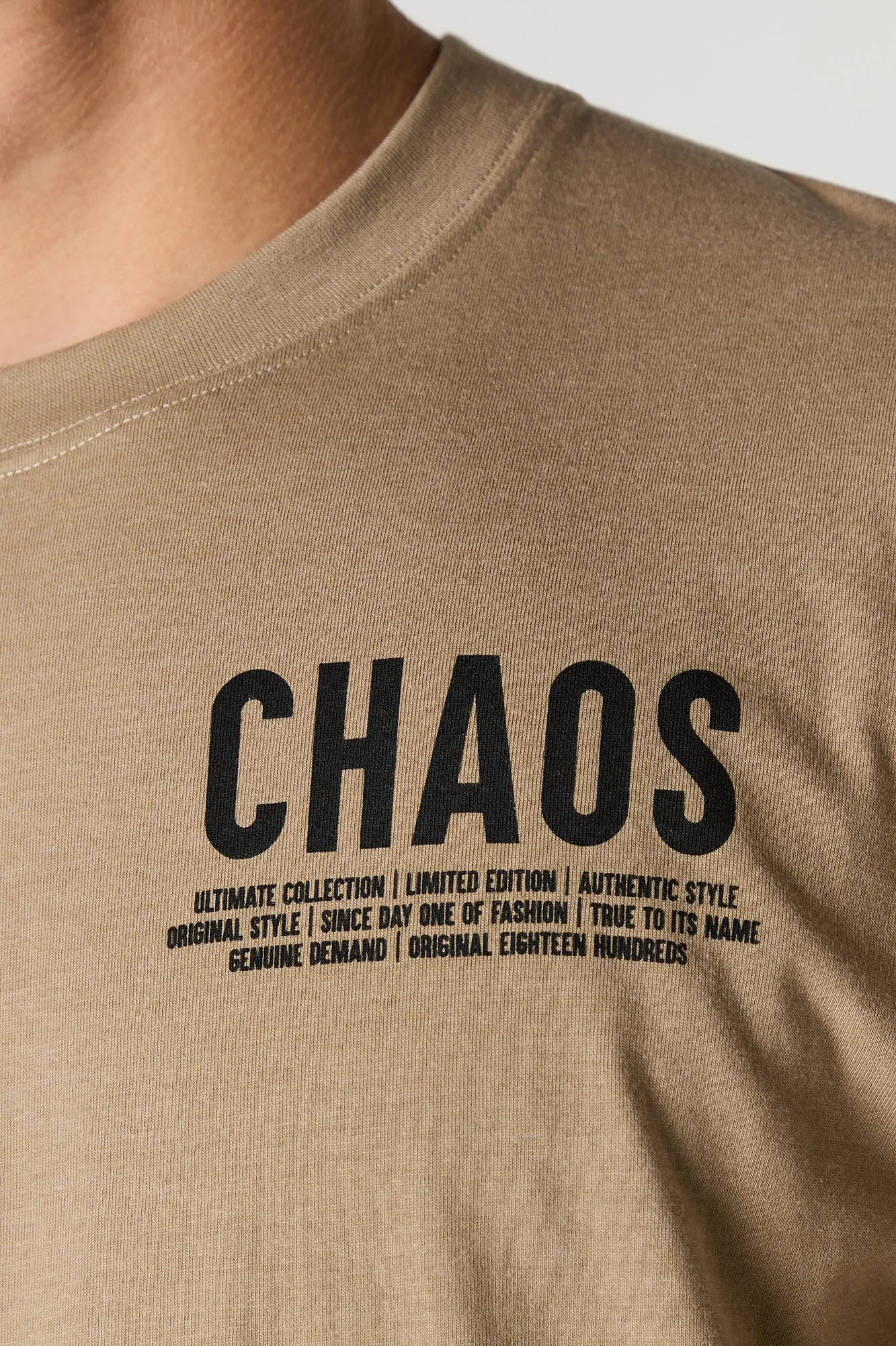 Chaos Graphic T-Shirt sold by Urban Planet product image thumbnail 4