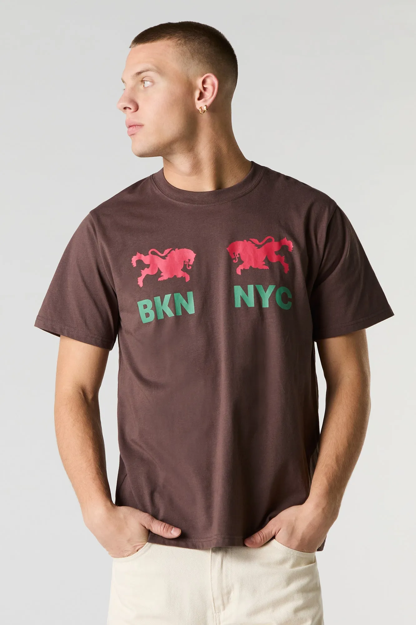 T-shirt à imprimé New York Empire State sold by Urban Planet product image thumbnail 2