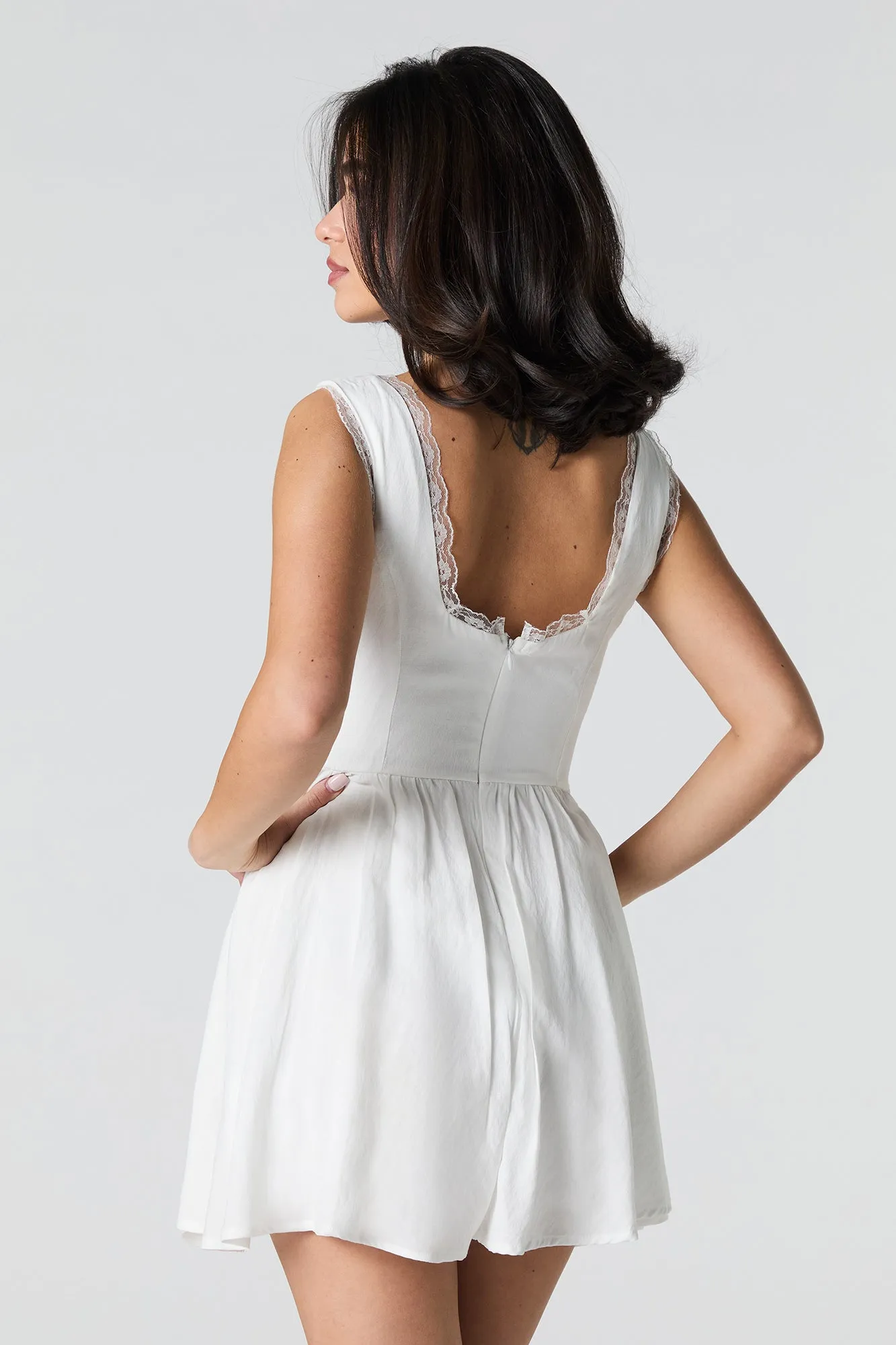 Lace Trim Mini Dress sold by Urban Planet product image thumbnail 2