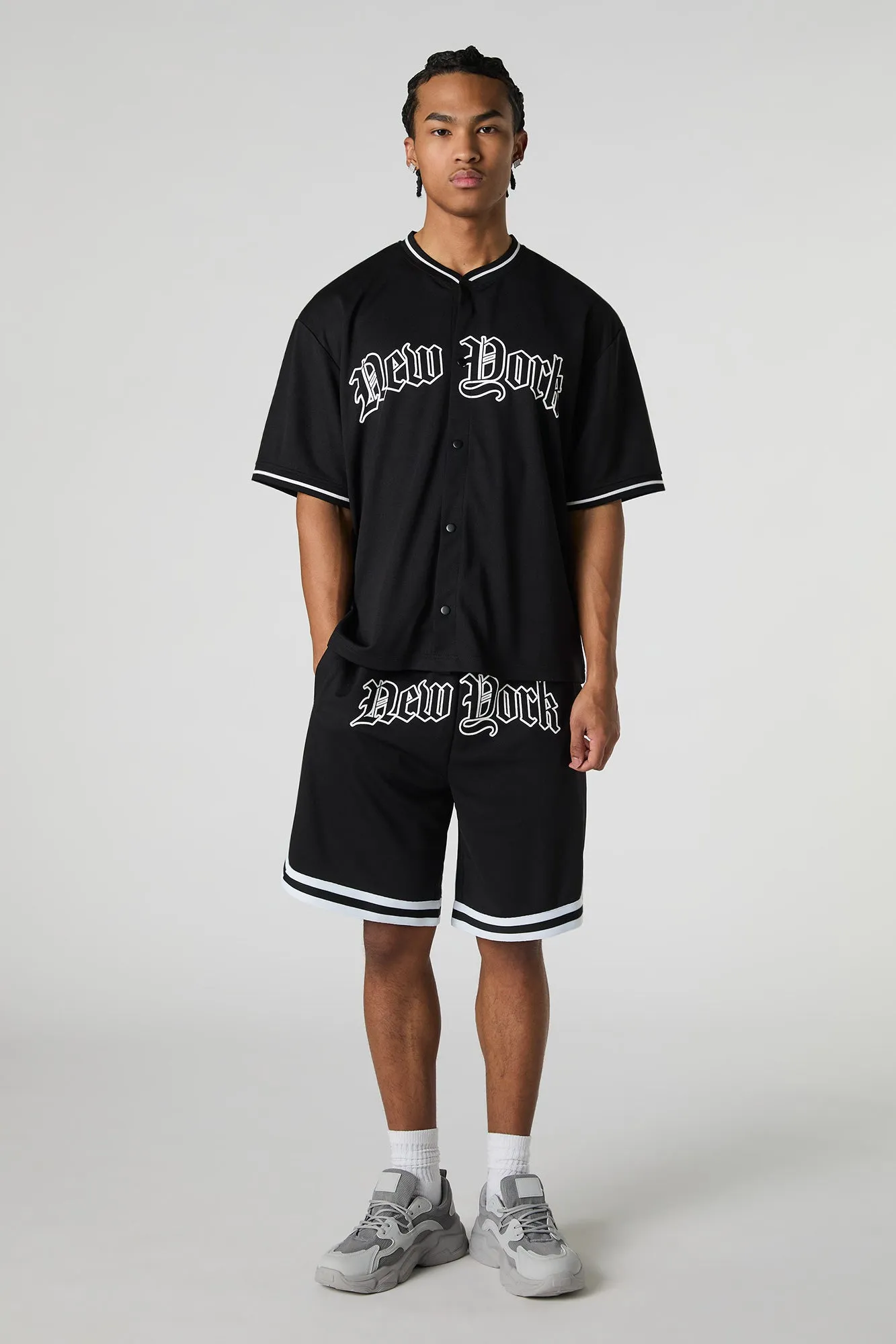 New York Graphic Mesh Active Short sold by Urban Planet product image thumbnail 3