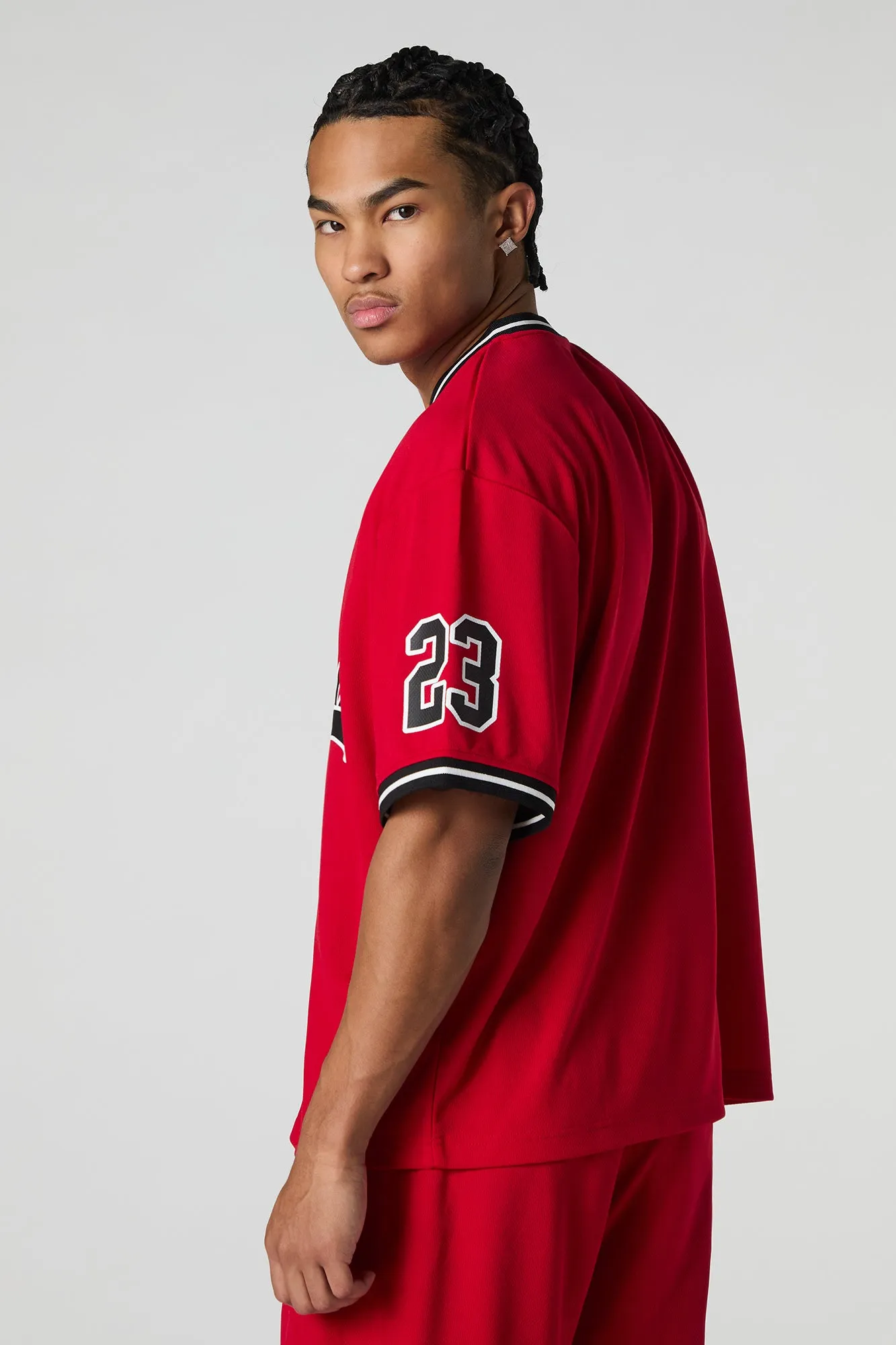 Chicago Graphic Mesh Baseball Jersey sold by Urban Planet product image thumbnail 2