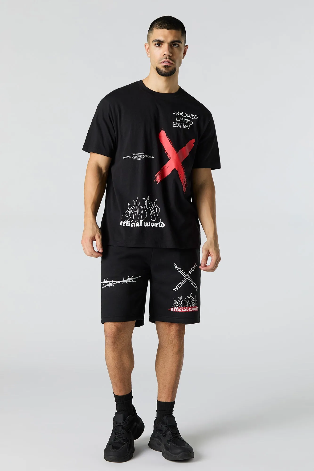 Short en molleton à imprimé Official World sold by Urban Planet product image thumbnail 2