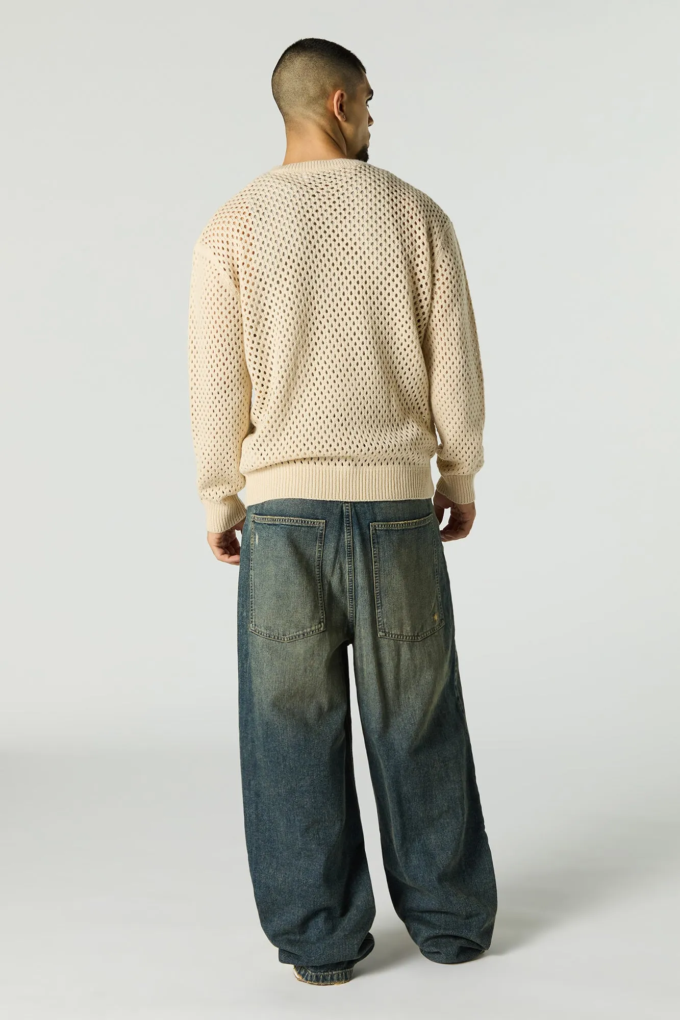 Vintage Wash Distressed Ultra Baggy Jean sold by Urban Planet product image thumbnail 3