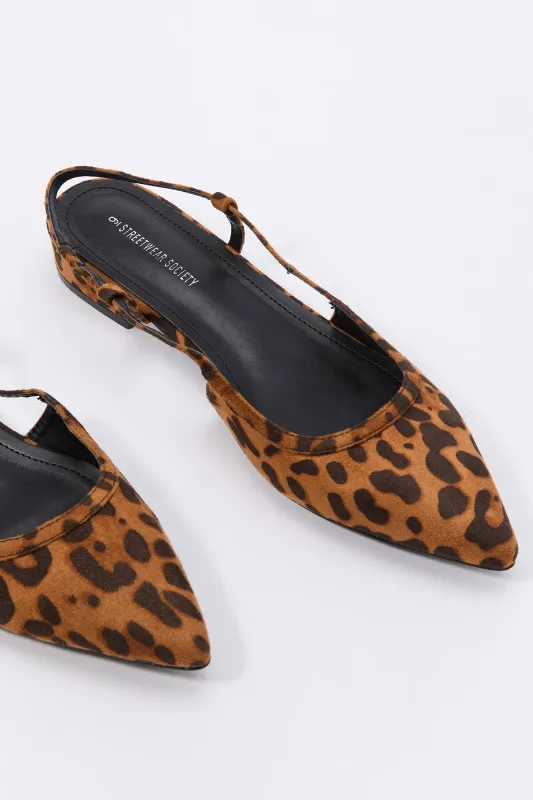 Pointed Toe Slingback Flat sold by Urban Planet