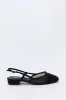 Mesh & Faux Suede Slingback Flat sold by Urban Planet