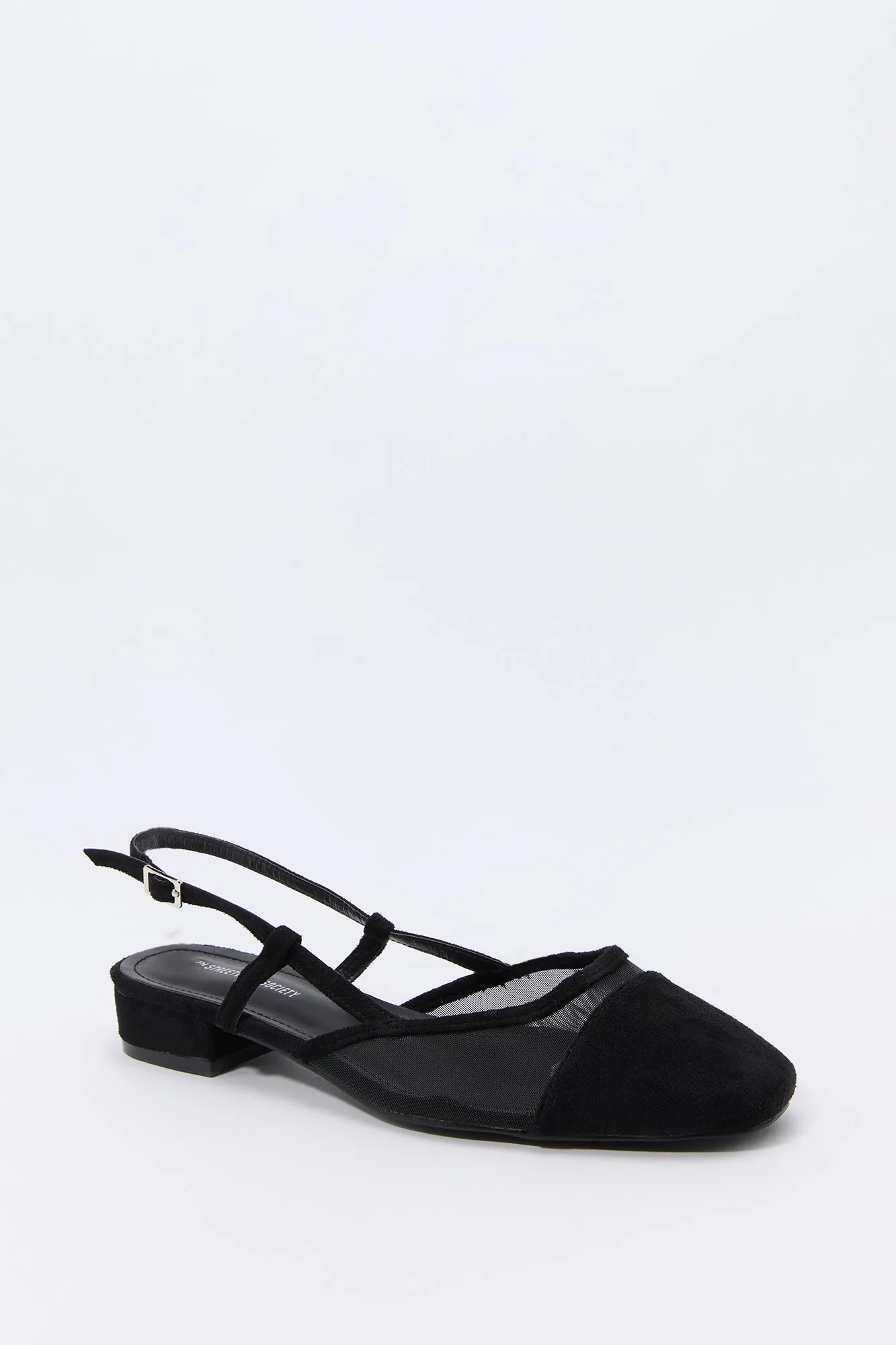 Souliers plats à enfiler en filet et similisuède sold by Urban Planet product image thumbnail 5