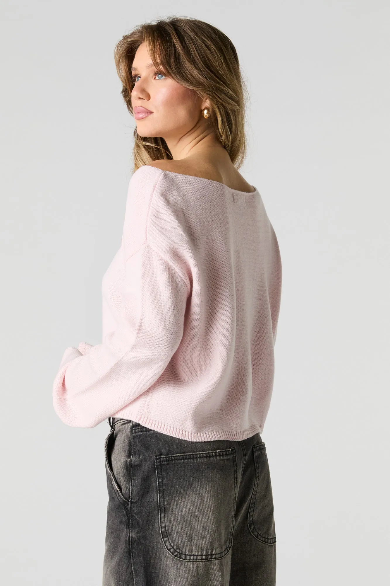 Off Shoulder Skimmer Sweater sold by Urban Planet product image thumbnail 2