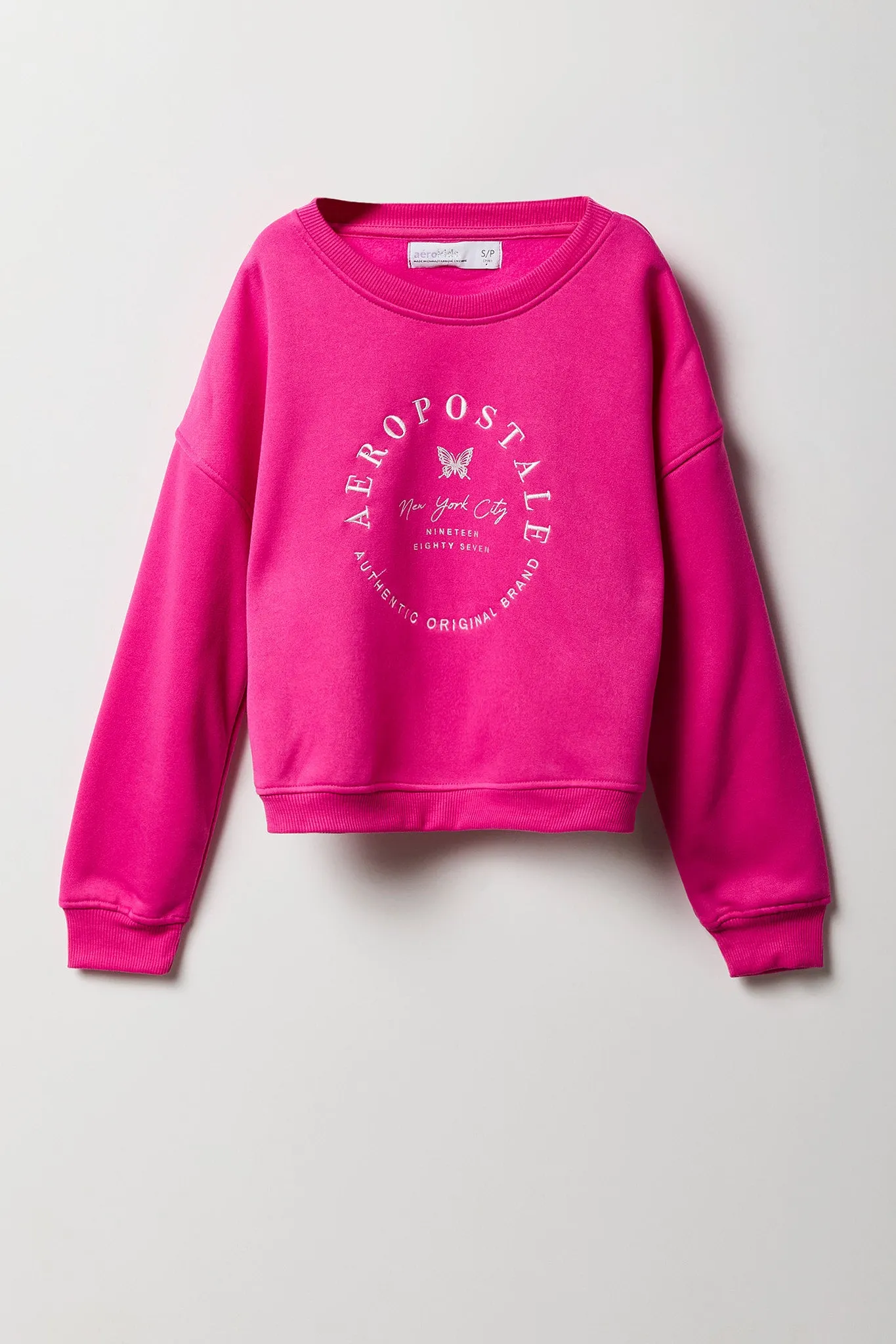 Girls Aero Destination Embroidered Sweatshirt sold by Urban Planet