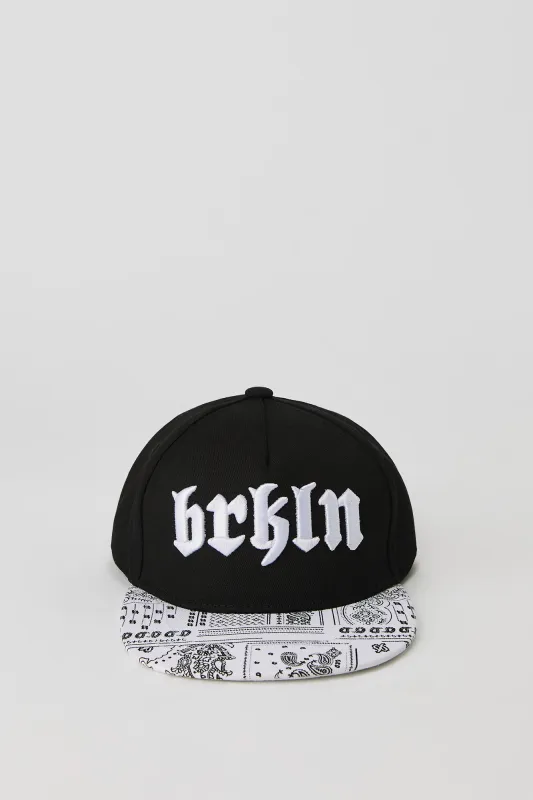Boys Brooklyn Embroidered Snapback Hat sold by Urban Planet