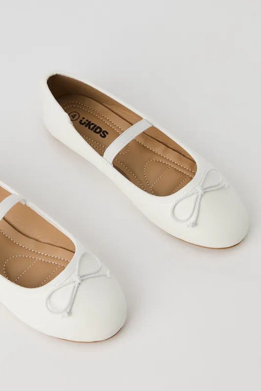 Girls Faux Leather Ballet Flat sold by Urban Planet