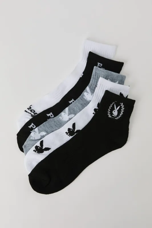 Playboy Quarter Socks (5 Pack) made by Urban Planet