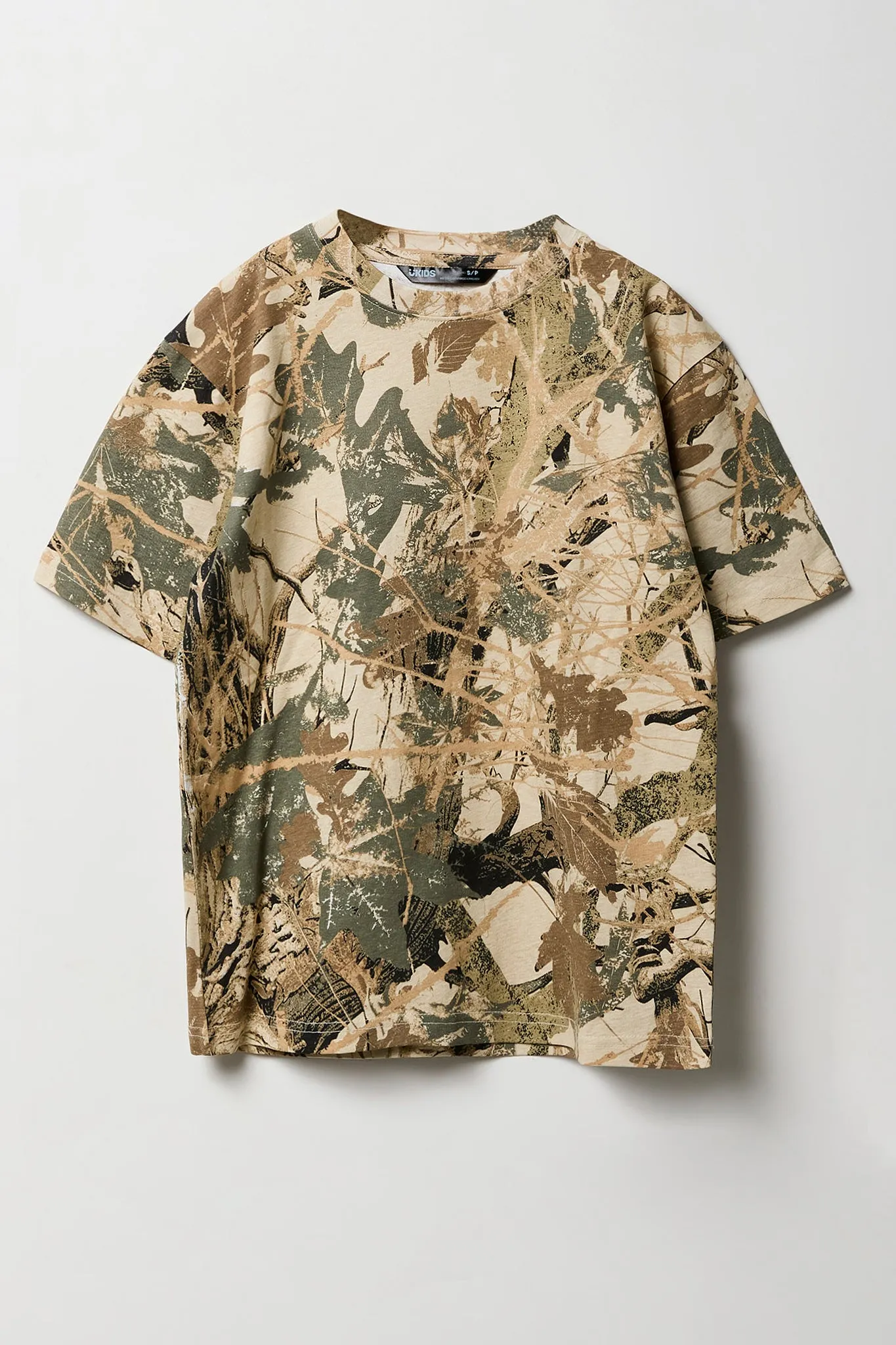 Boys Camo Print T-Shirt sold by Urban Planet