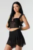Minijupe-short asymétrique en dentelle sold by Urban Planet