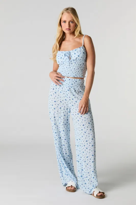 Pull On Flowy Wide Leg Pant sold by Urban Planet