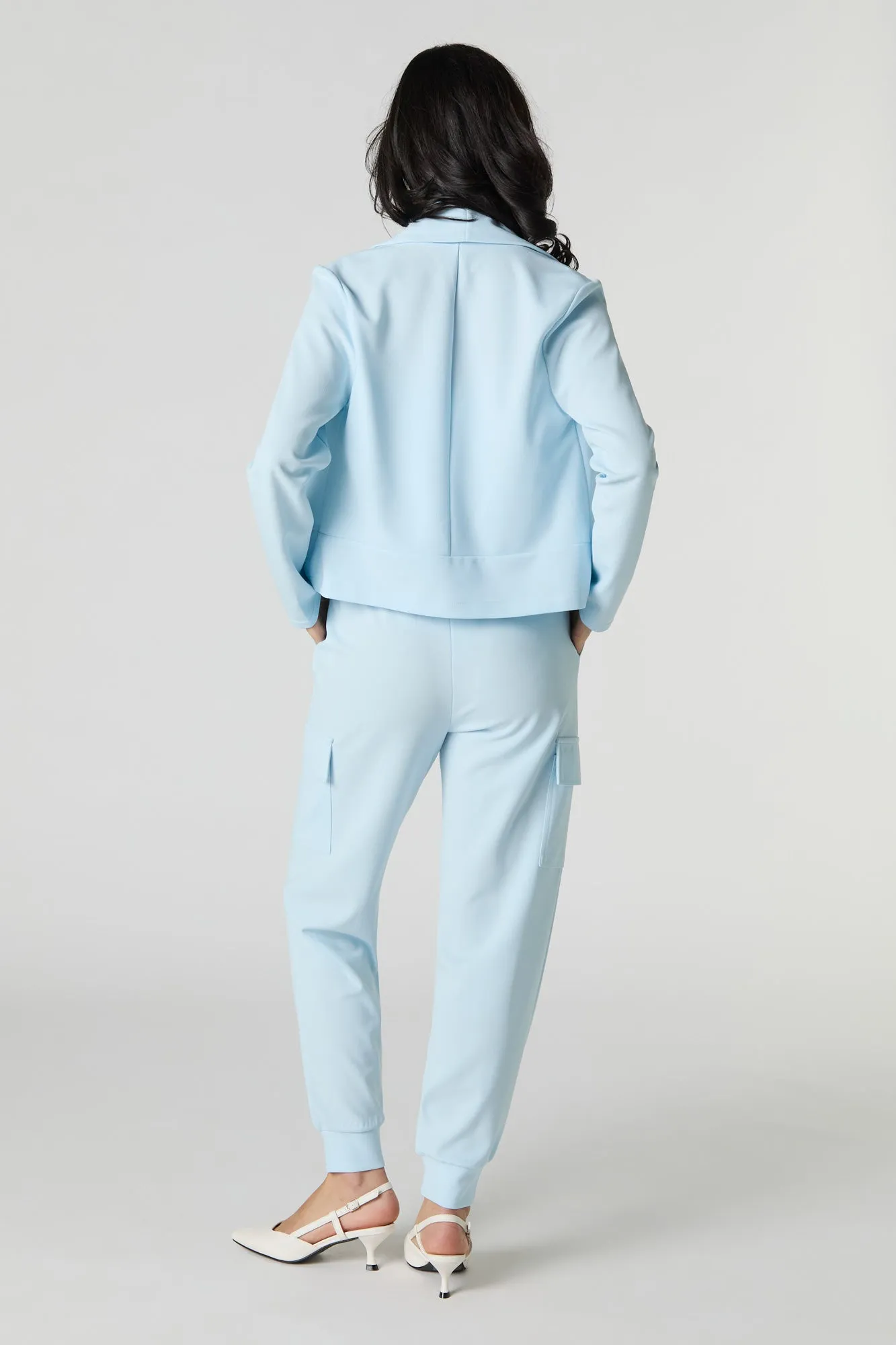 Jogger habillé en crêpe à taille coulissante sold by Urban Planet product image thumbnail 3