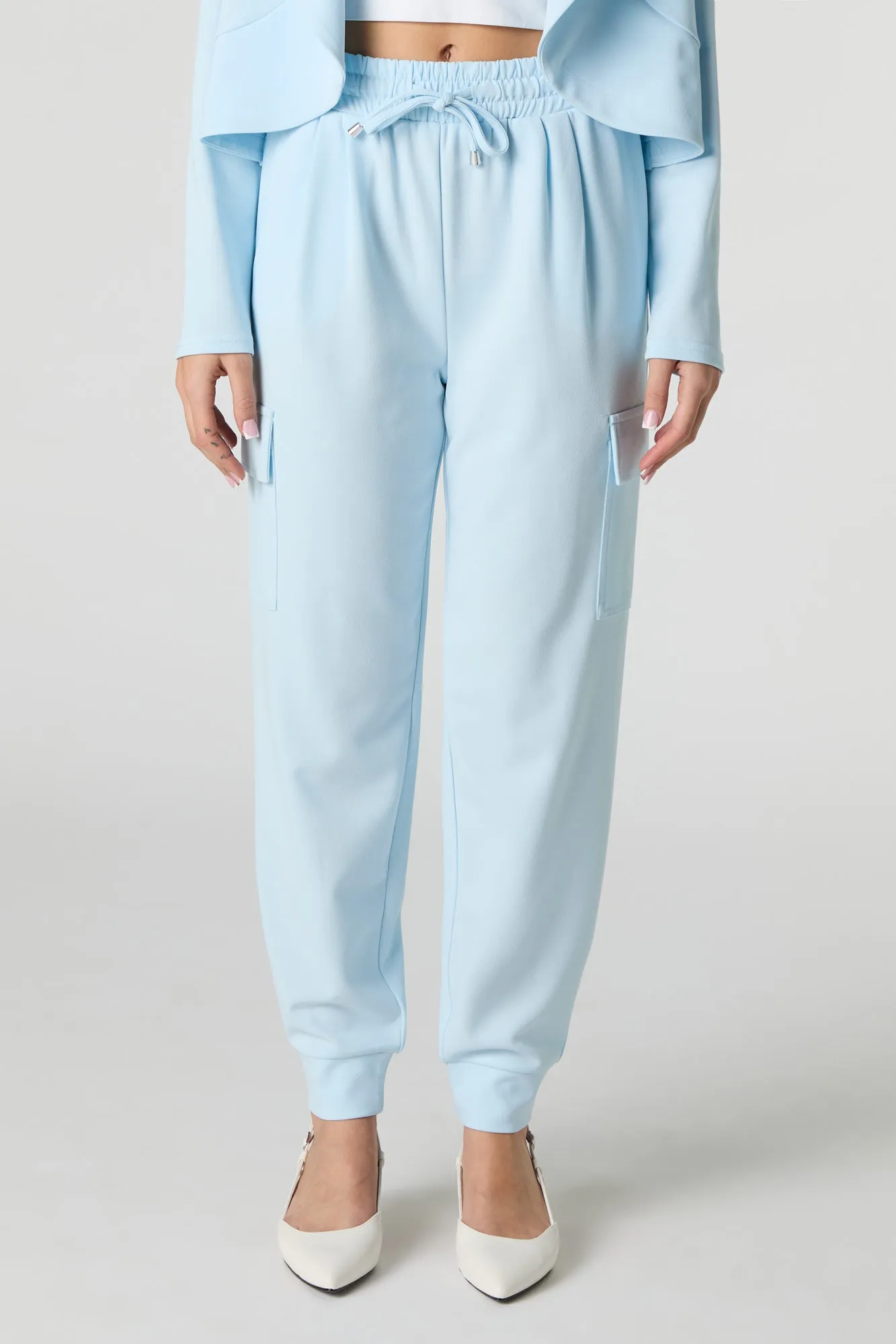 Jogger habillé en crêpe à taille coulissante sold by Urban Planet product image thumbnail 2