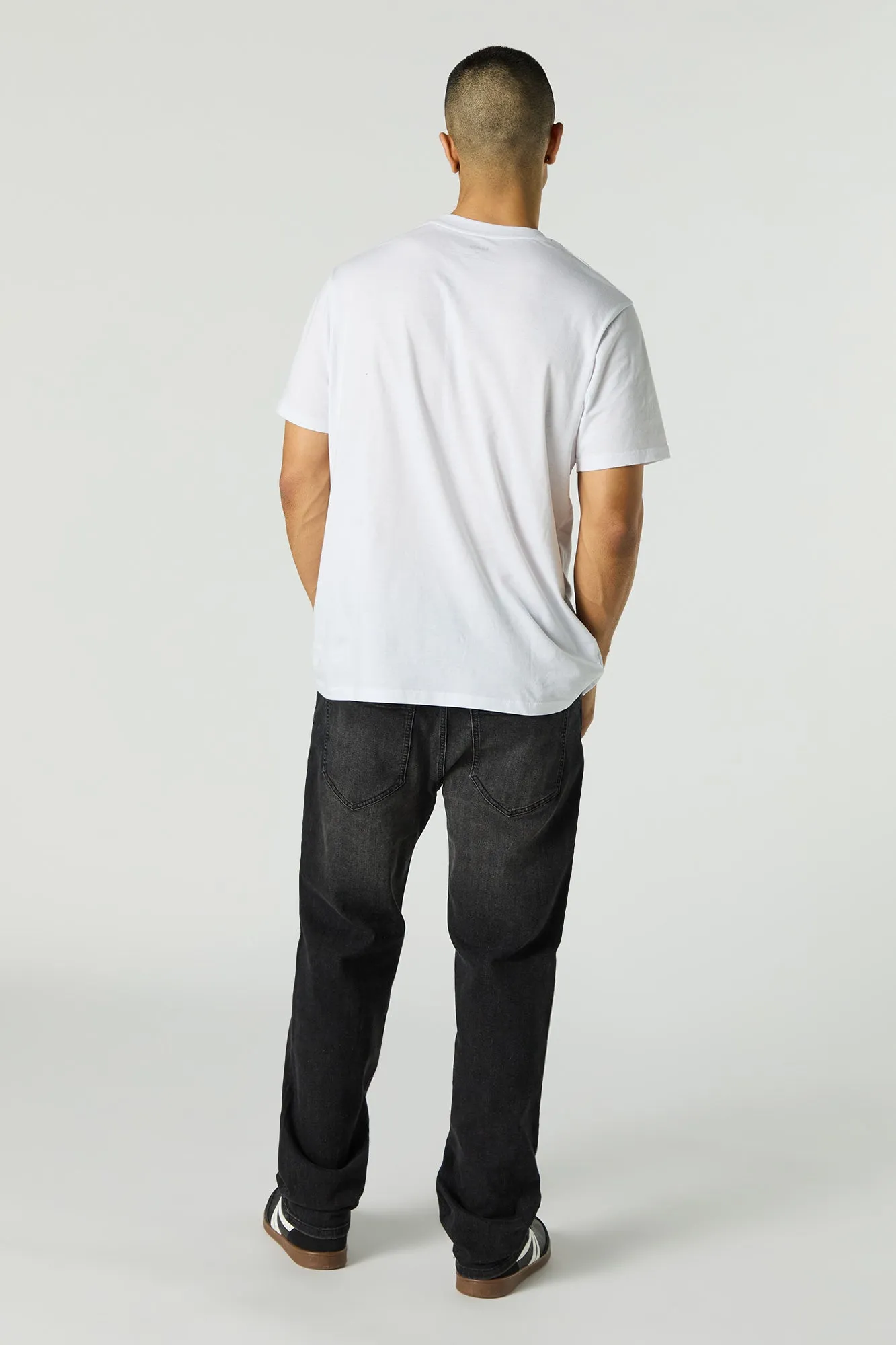 Black Vintage Wash Straight Leg Jean sold by Urban Planet product image thumbnail 3