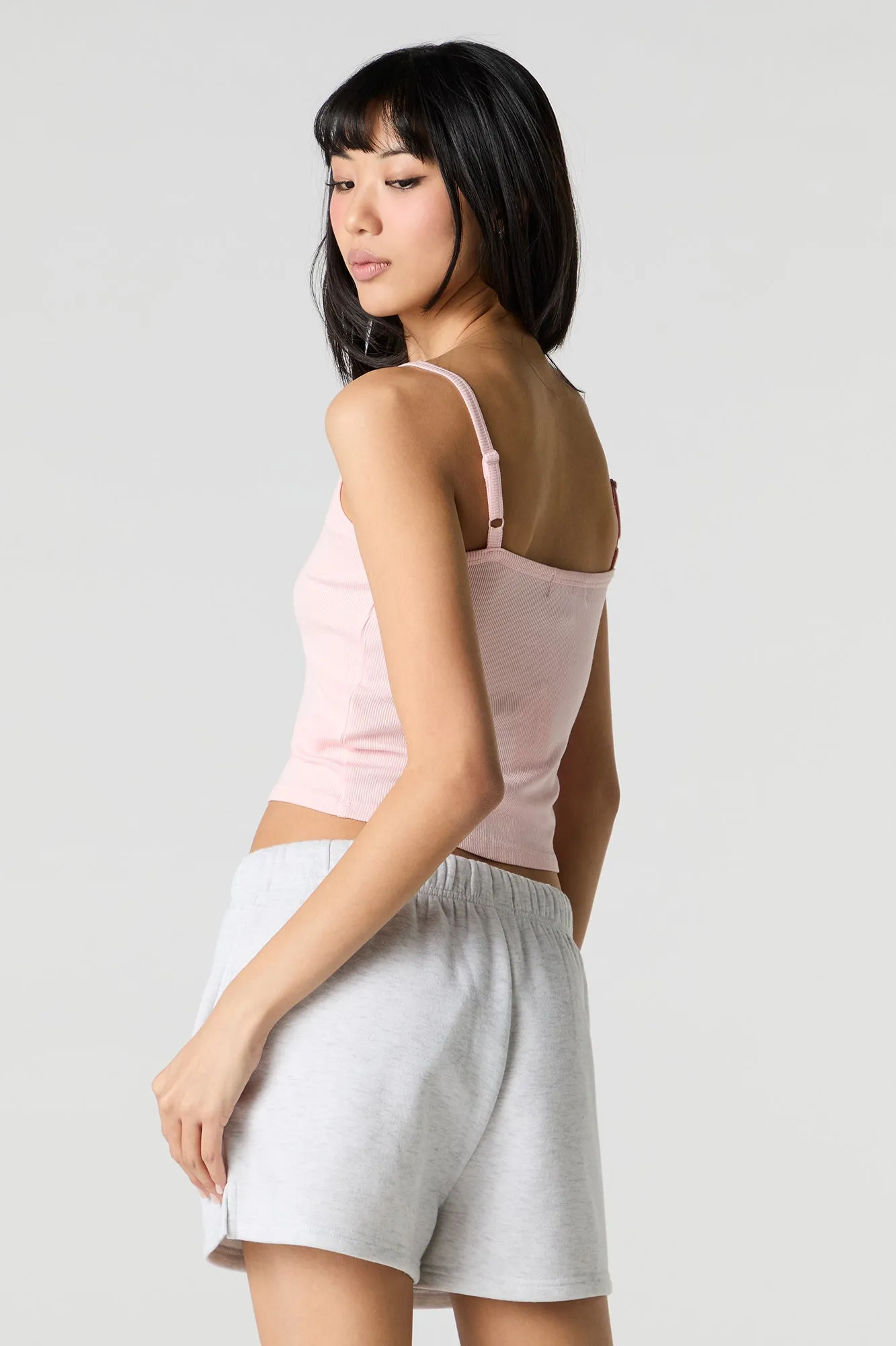 Ribbed Henley Cami sold by Urban Planet product image thumbnail 2
