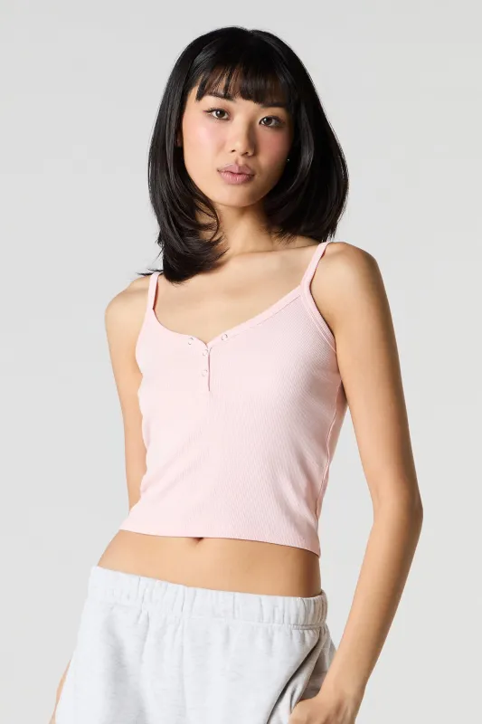 Camisole Henley côtelée sold by Urban Planet