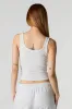 Ribbed V-Neck Skimmer Tank sold by Urban Planet