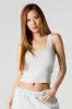 Ribbed V-Neck Skimmer Tank sold by Urban Planet