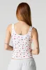 Ribbed V-Neck Skimmer Tank sold by Urban Planet