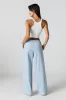 Linen Drawstring Wide Leg Pant sold by Urban Planet