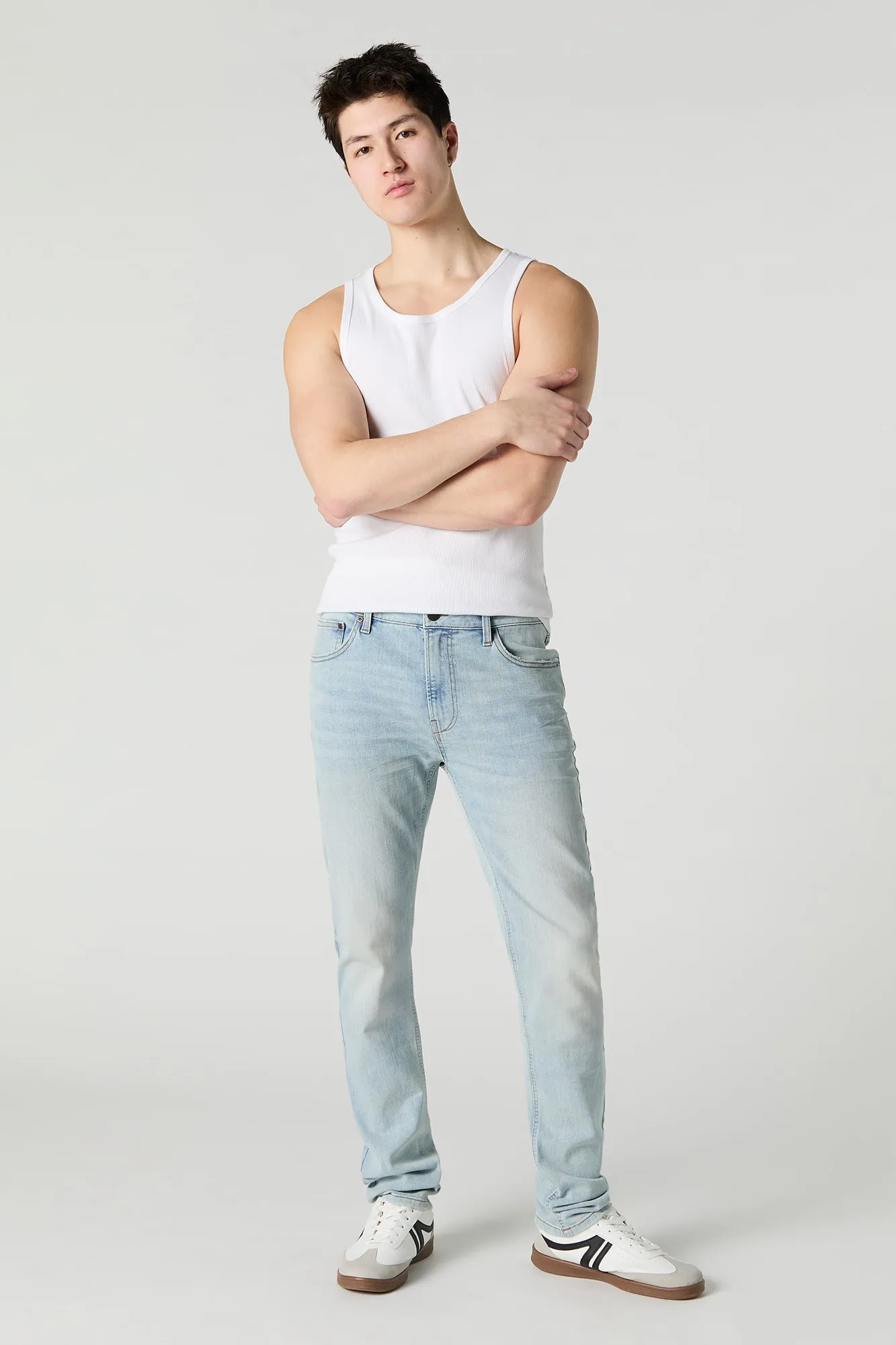 Light Wash Slim Fit Jean sold by Urban Planet product image thumbnail 2