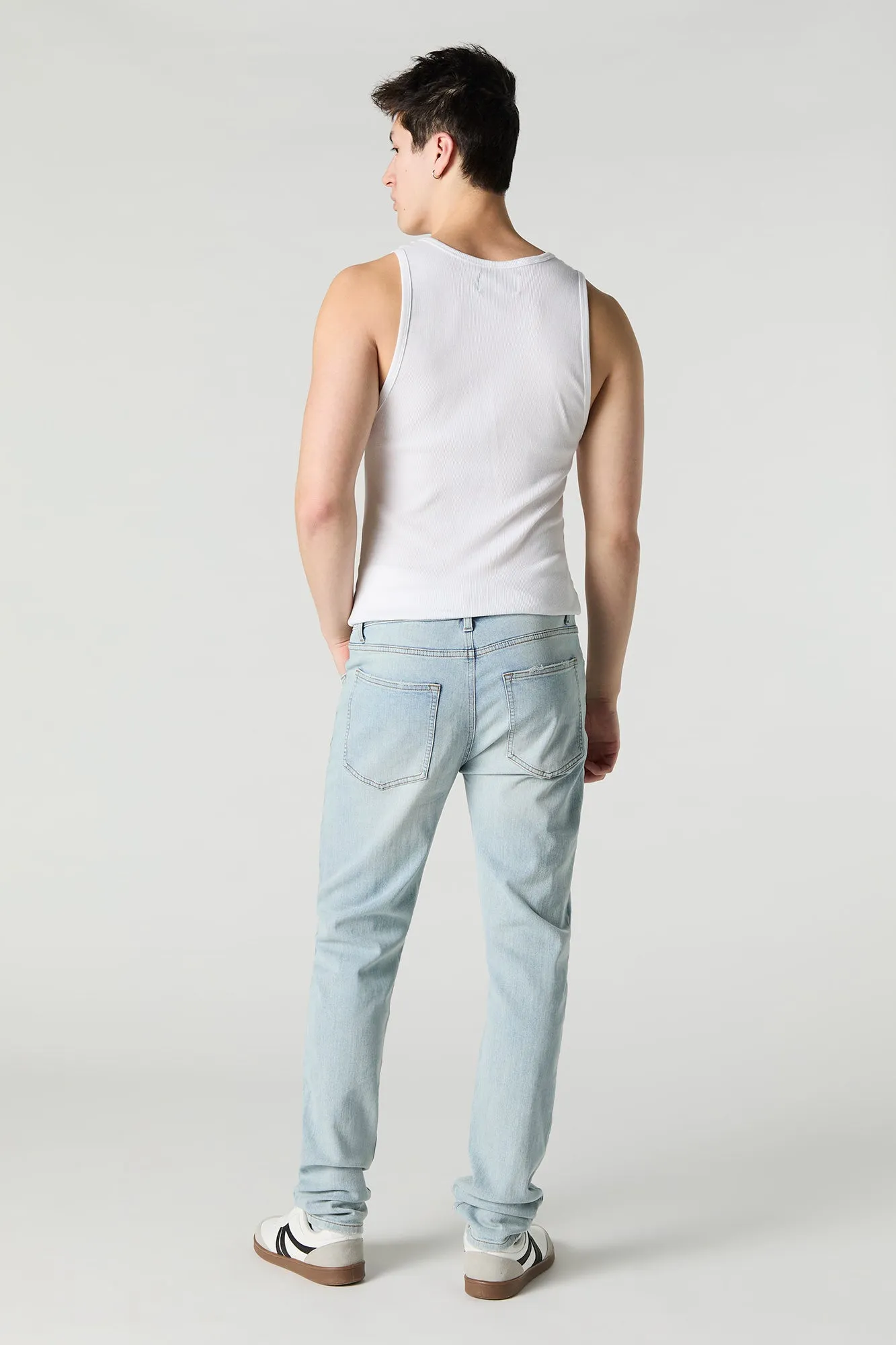 Light Wash Slim Fit Jean sold by Urban Planet product image thumbnail 3