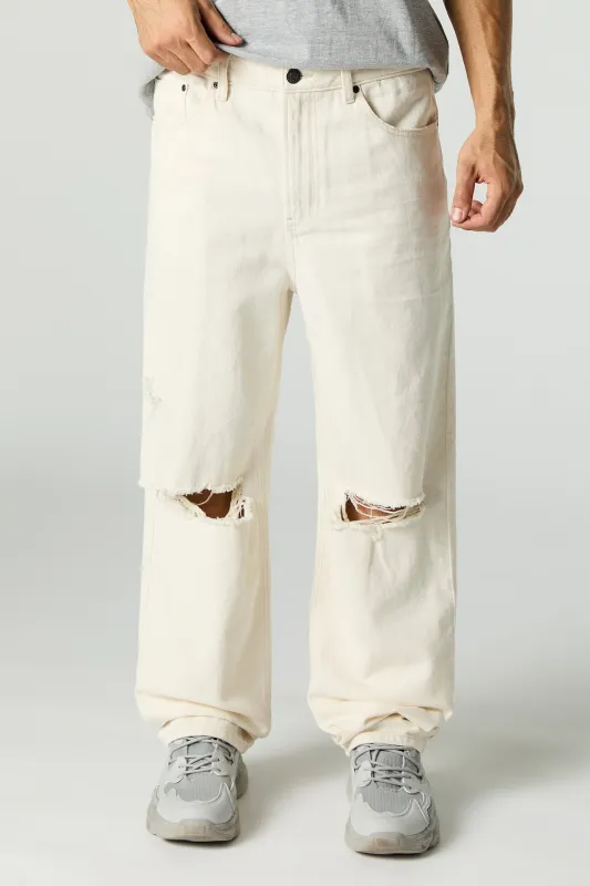 D'aspect usé jean ample sold by Urban Planet
