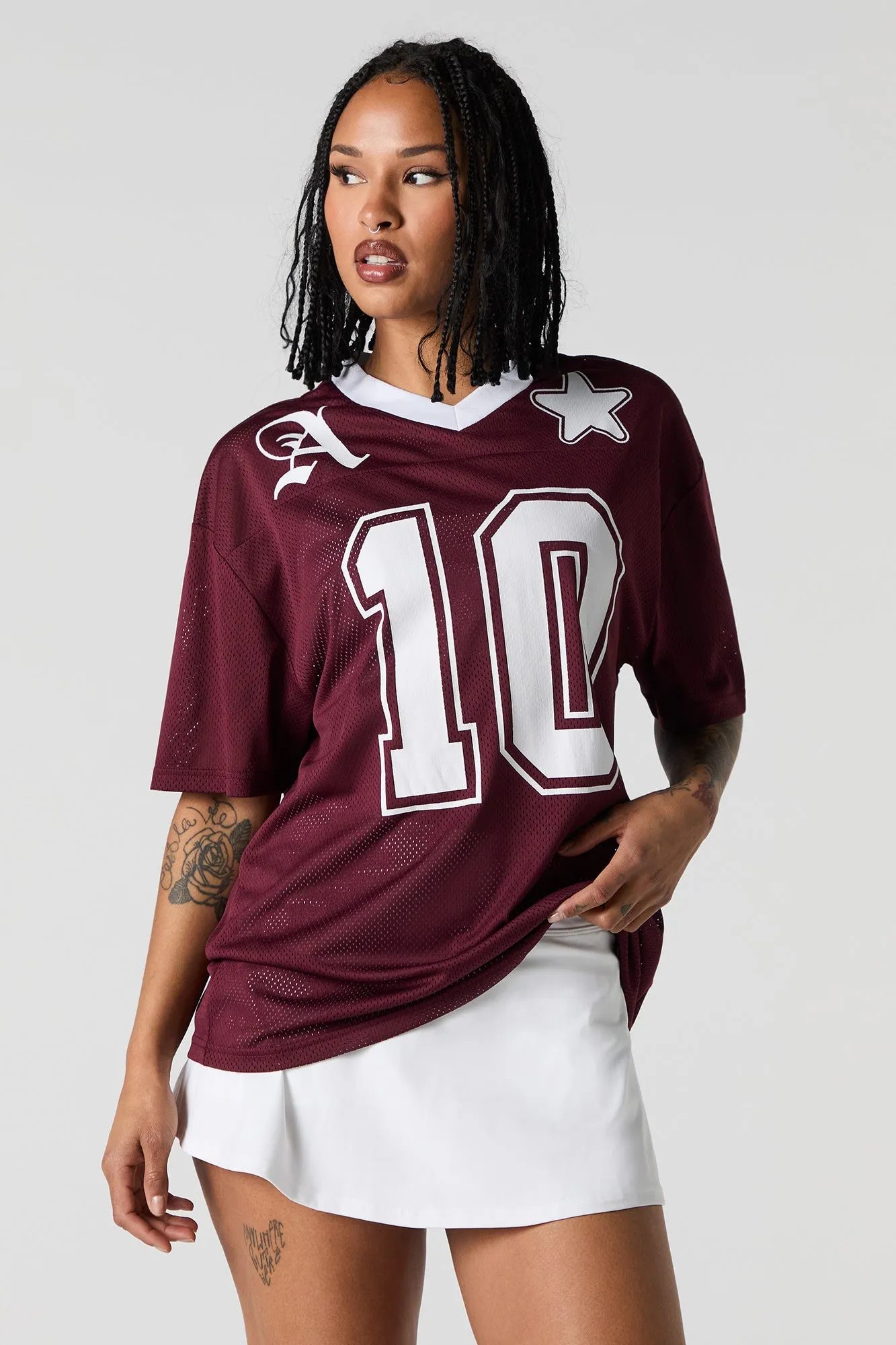 Mesh Graphic Football Jersey sold by Urban Planet