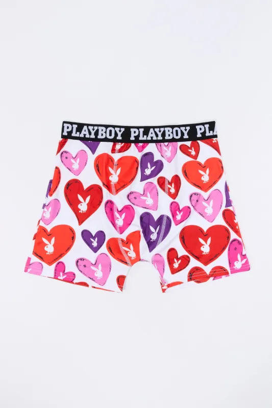 Playboy Heart Print Boxer Brief sold by Urban Planet