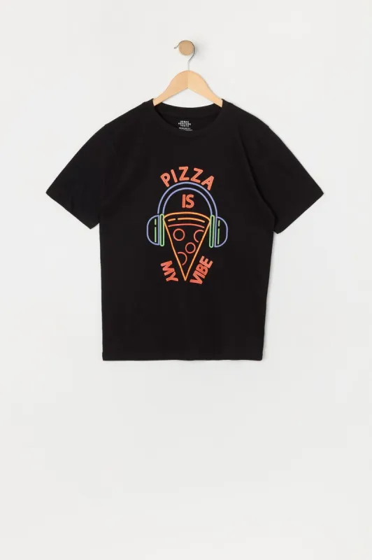Boys Pizza Is My Vibe Graphic T-Shirt sold by Urban Planet