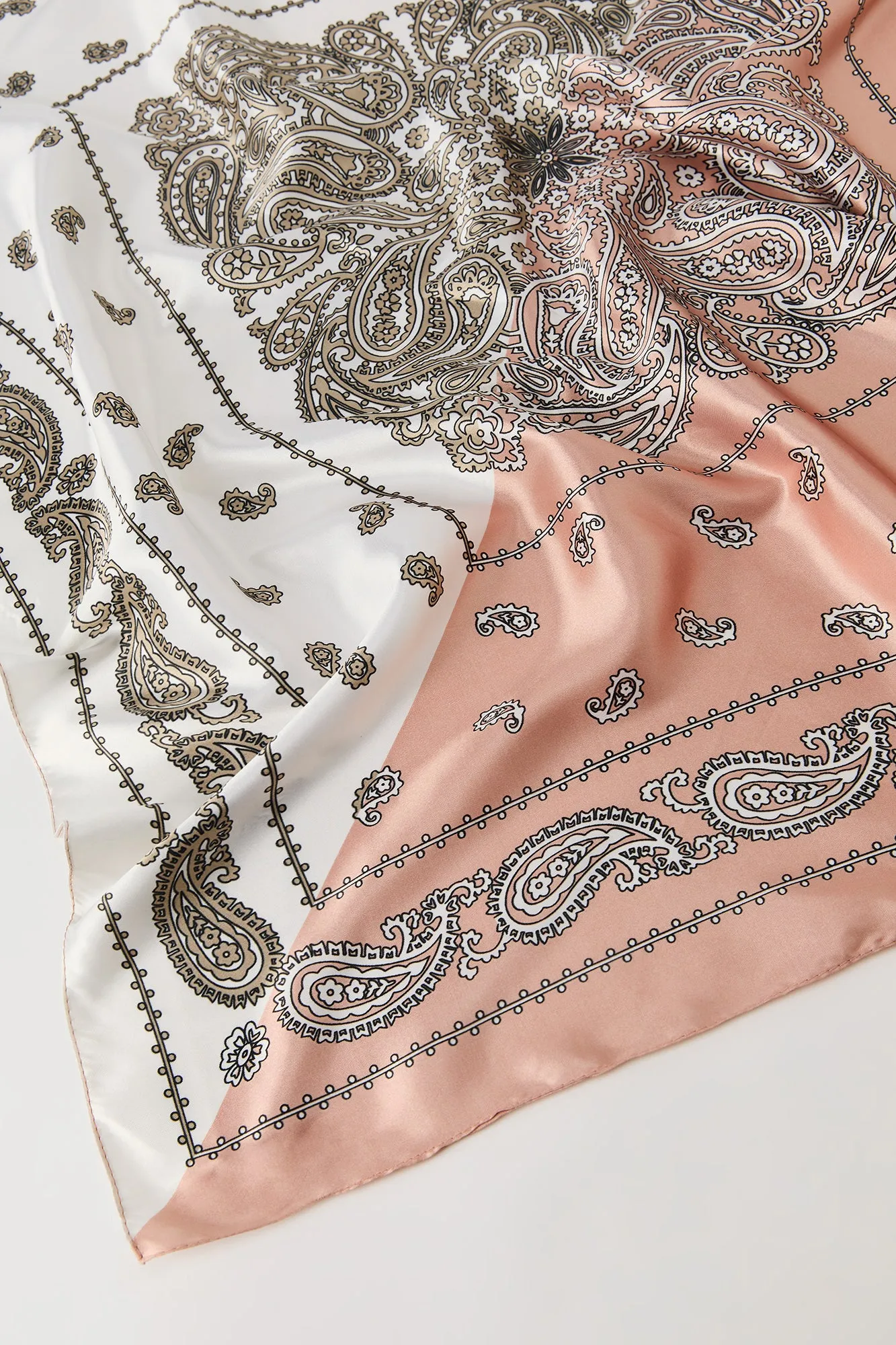 Paisley Print Satin Multiway Scarf sold by Urban Planet