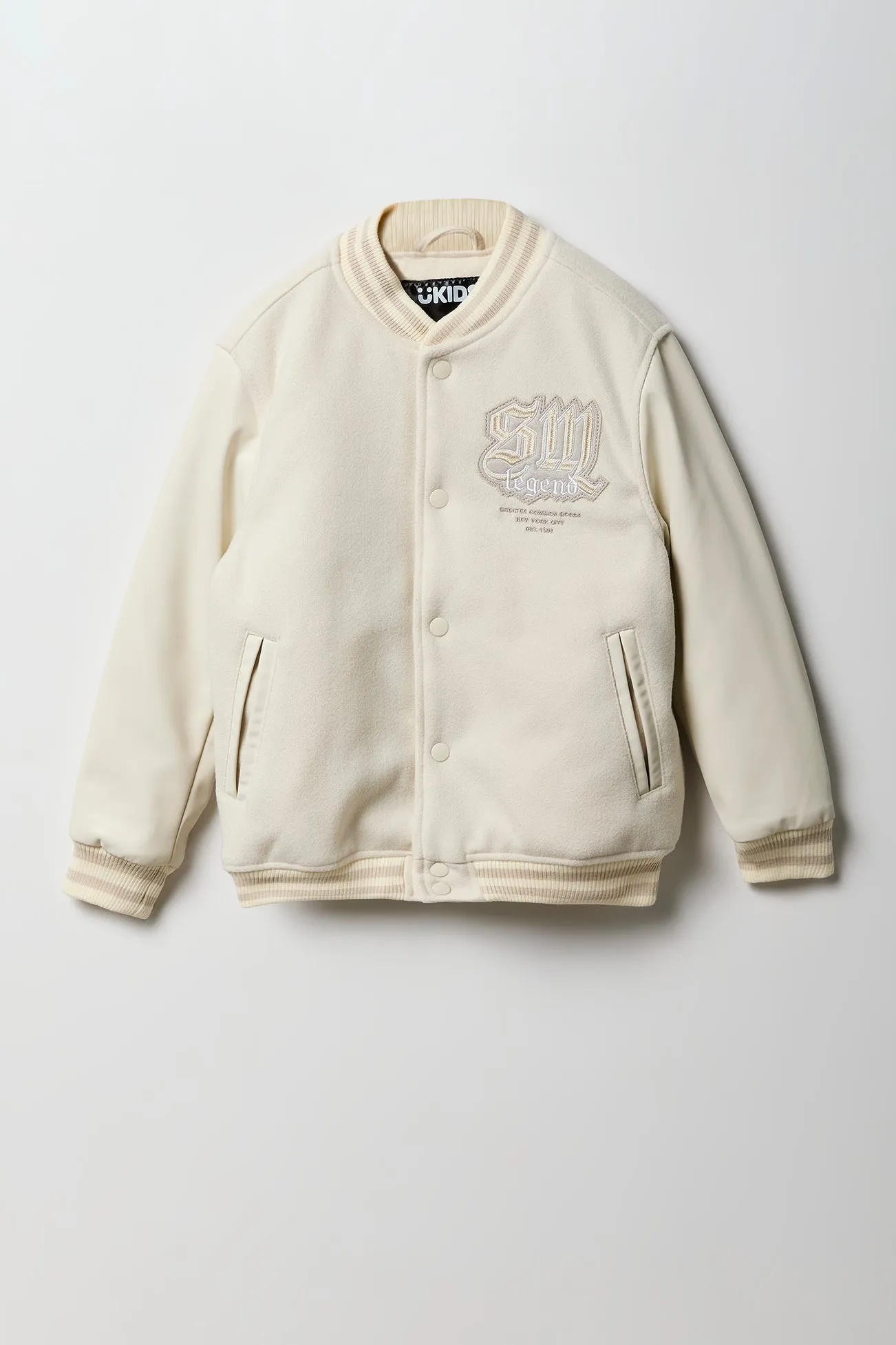 Blouson de style universitaire avec motif brodé Melton pour garçon sold by Urban Planet product image thumbnail 3