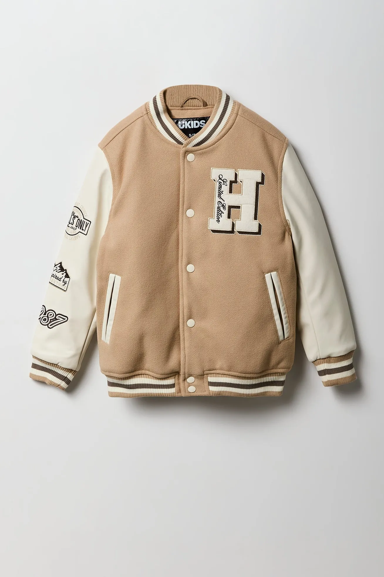 Blouson de style universitaire avec motif brodé Melton pour garçon sold by Urban Planet product image thumbnail 5