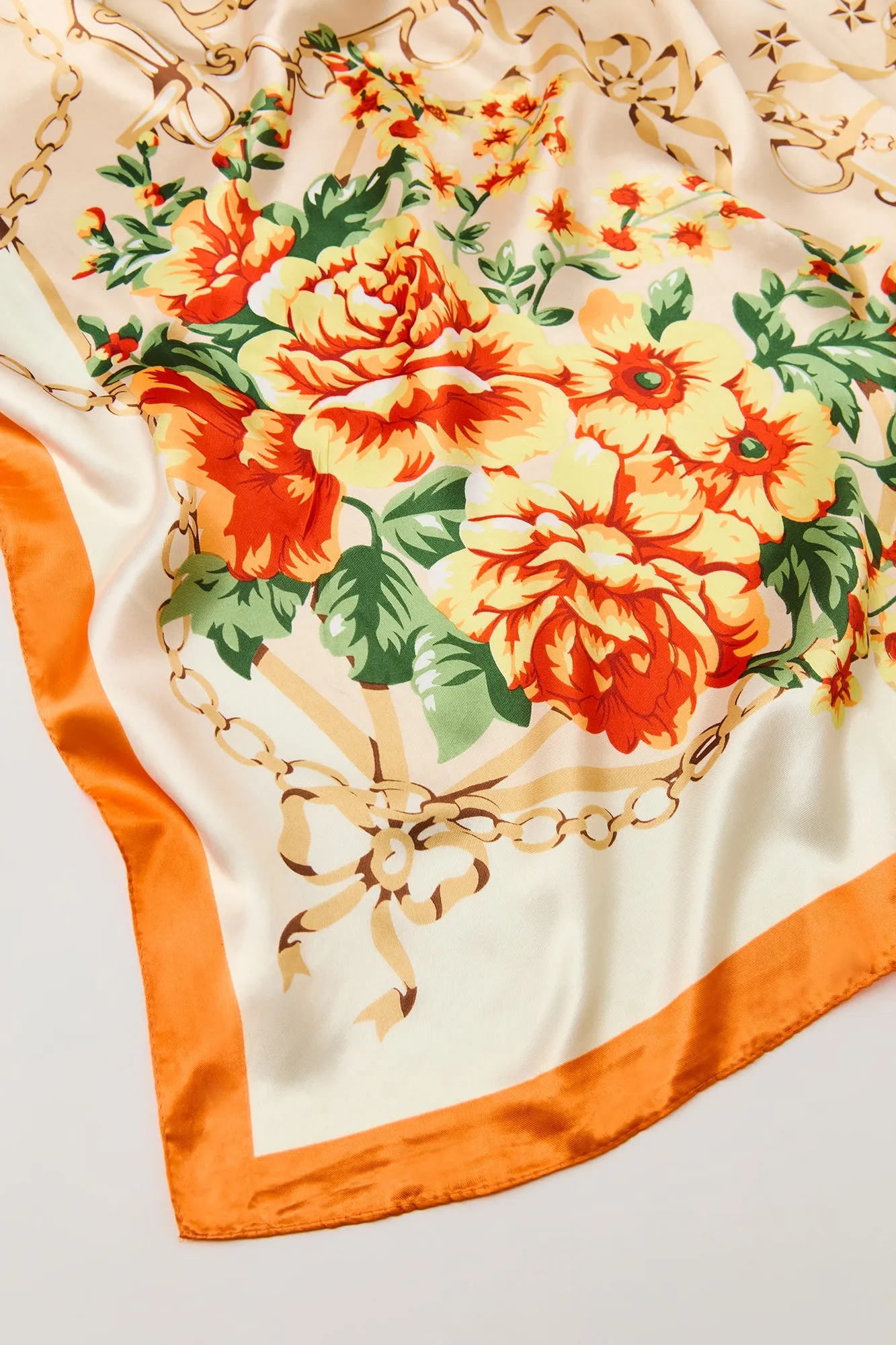 Printed Satin Multiway Scarf sold by Urban Planet product image thumbnail 4