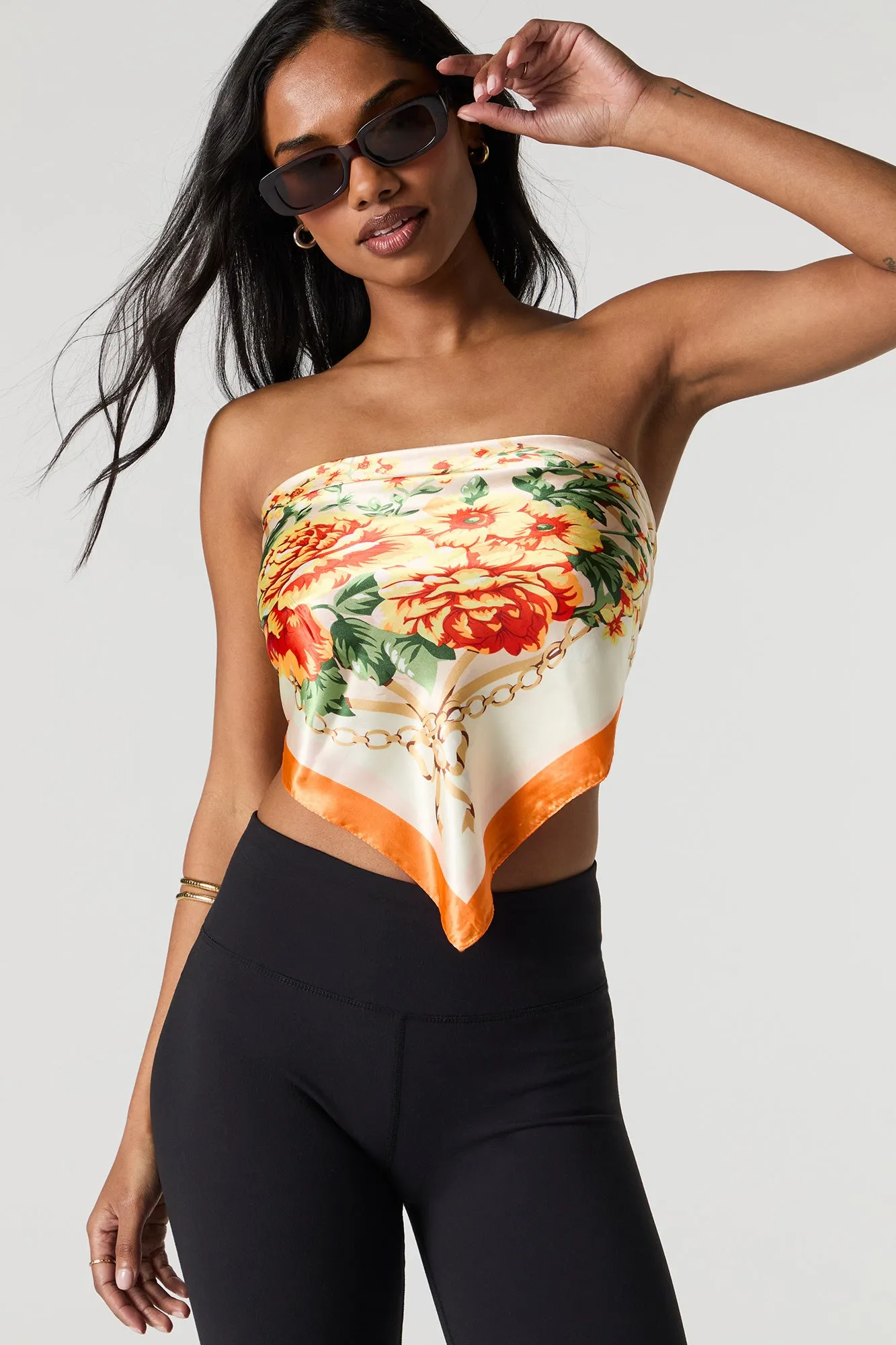 Printed Satin Multiway Scarf sold by Urban Planet