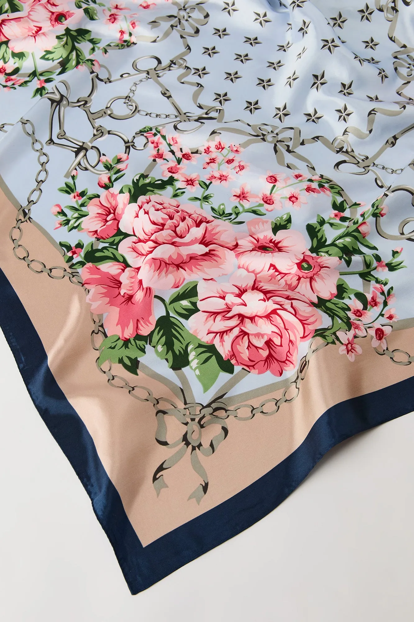 Printed Satin Multiway Scarf sold by Urban Planet product image thumbnail 5