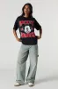T-shirt de coupe garçonne à imprimé Mickey Mouse sold by Urban Planet