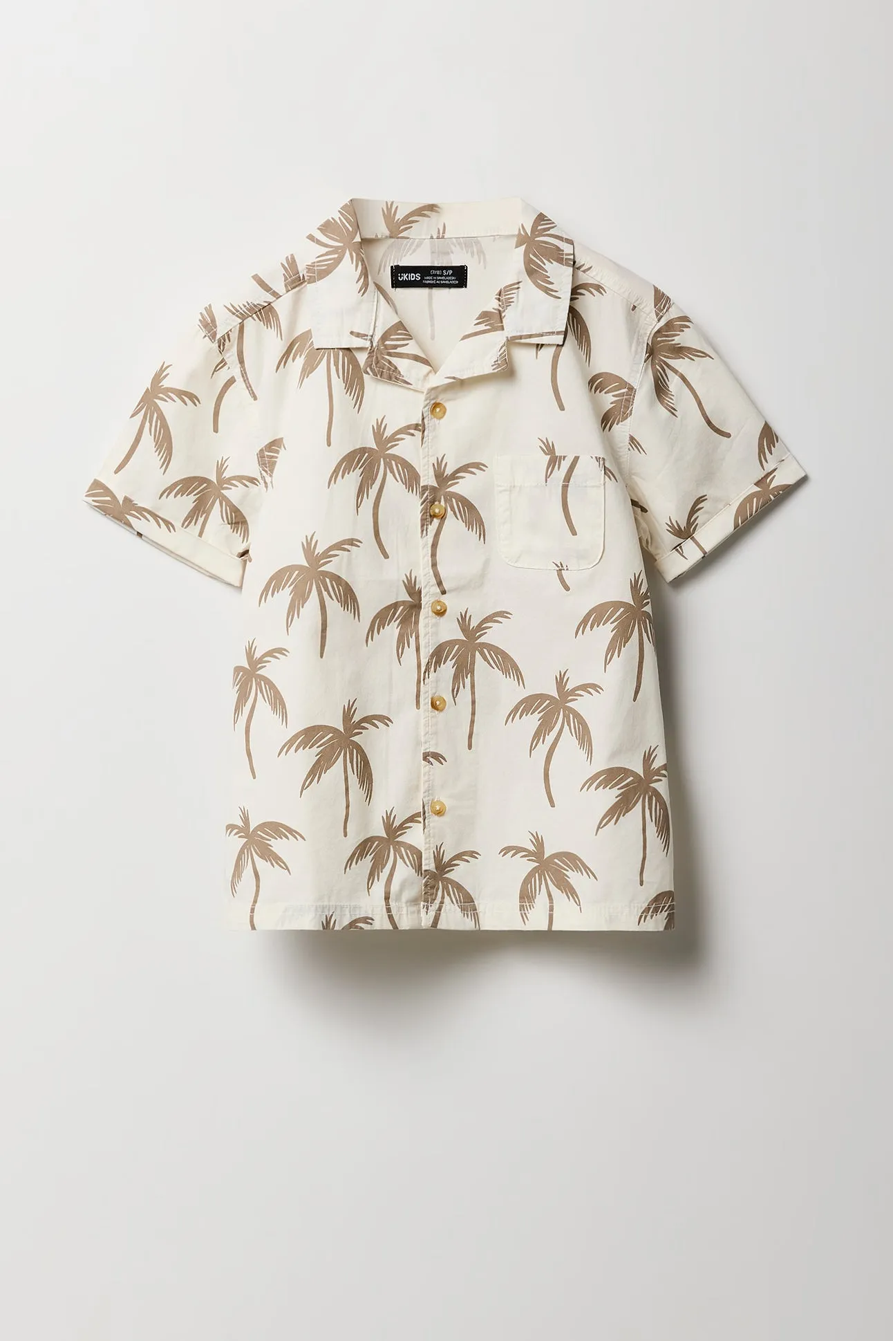 Boys Printed Poplin Button-Up Top sold by Urban Planet product image thumbnail 3