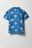 Boys Printed Poplin Button-Up Top sold by Urban Planet