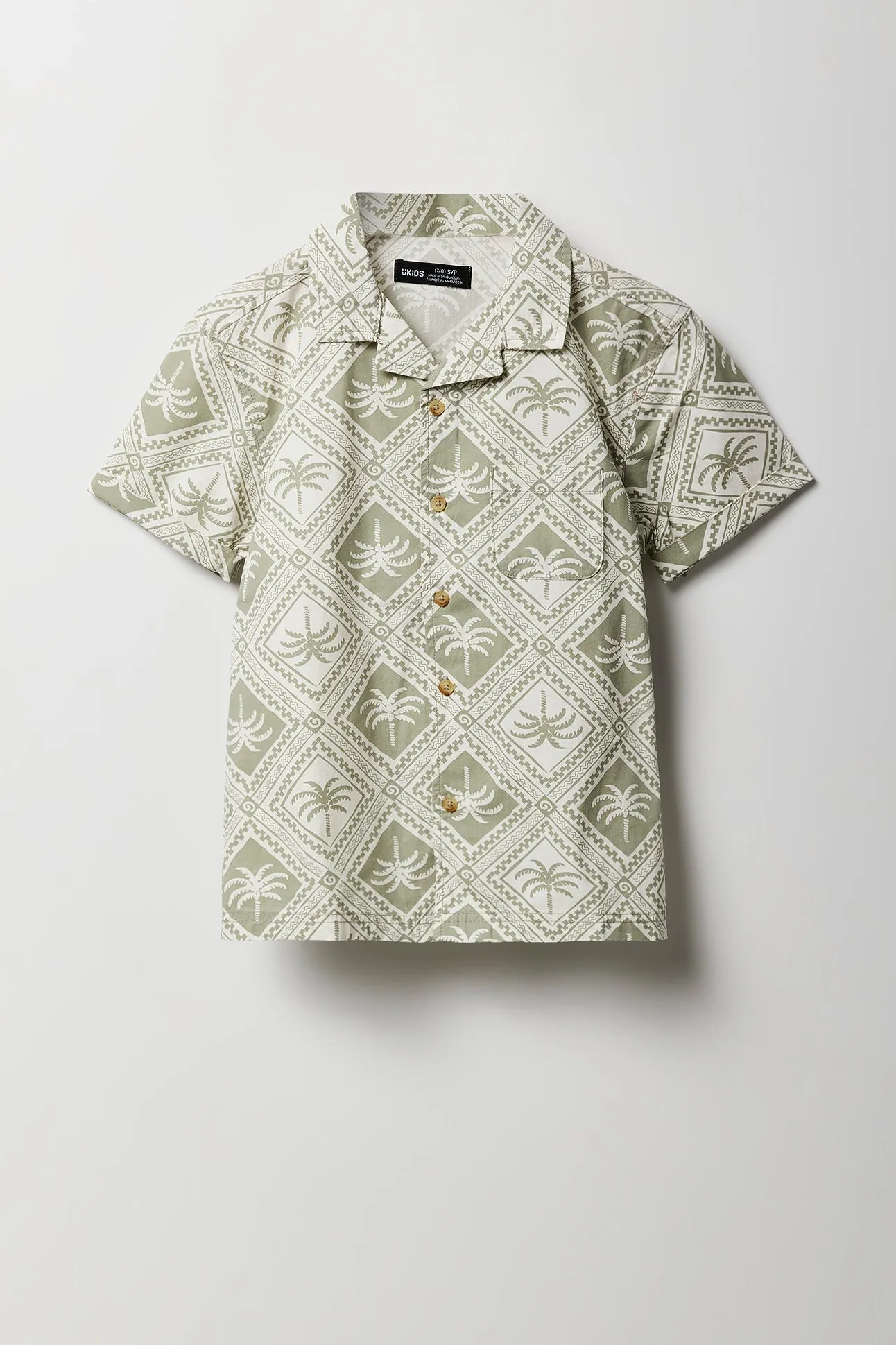 Boys Printed Poplin Button-Up Top sold by Urban Planet product image thumbnail 5
